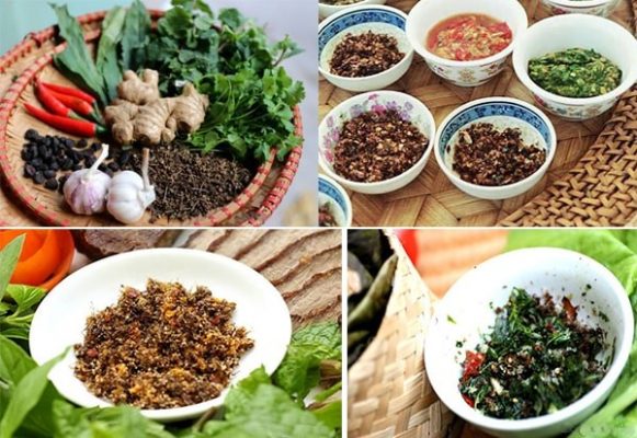 Làm muối chấm chẩm chéo với hạt dổi